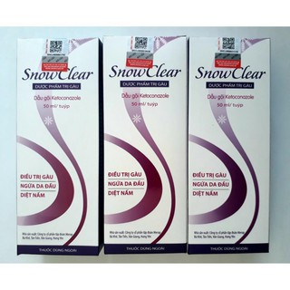 Chinh hang snowclear 50ml dầu gội dược liệu trị gàu