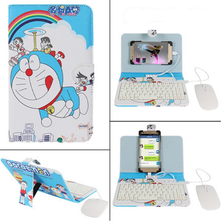 Bao Da Bàn Phím Chuột  Cho Điện Thoại Màu Đoremon | BigBuy360 - bigbuy360.vn