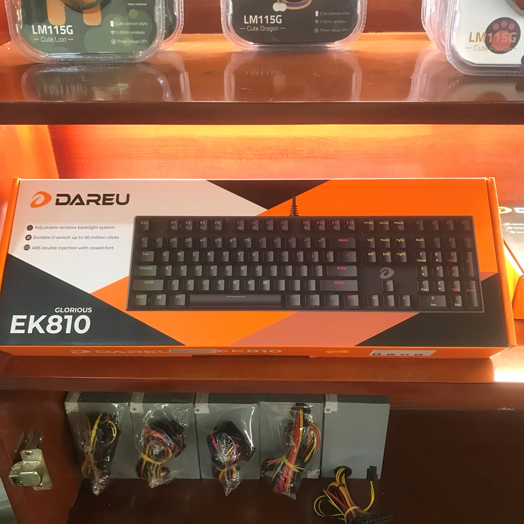Bàn Phím Cơ Dareu EK810 Đen/Hồng