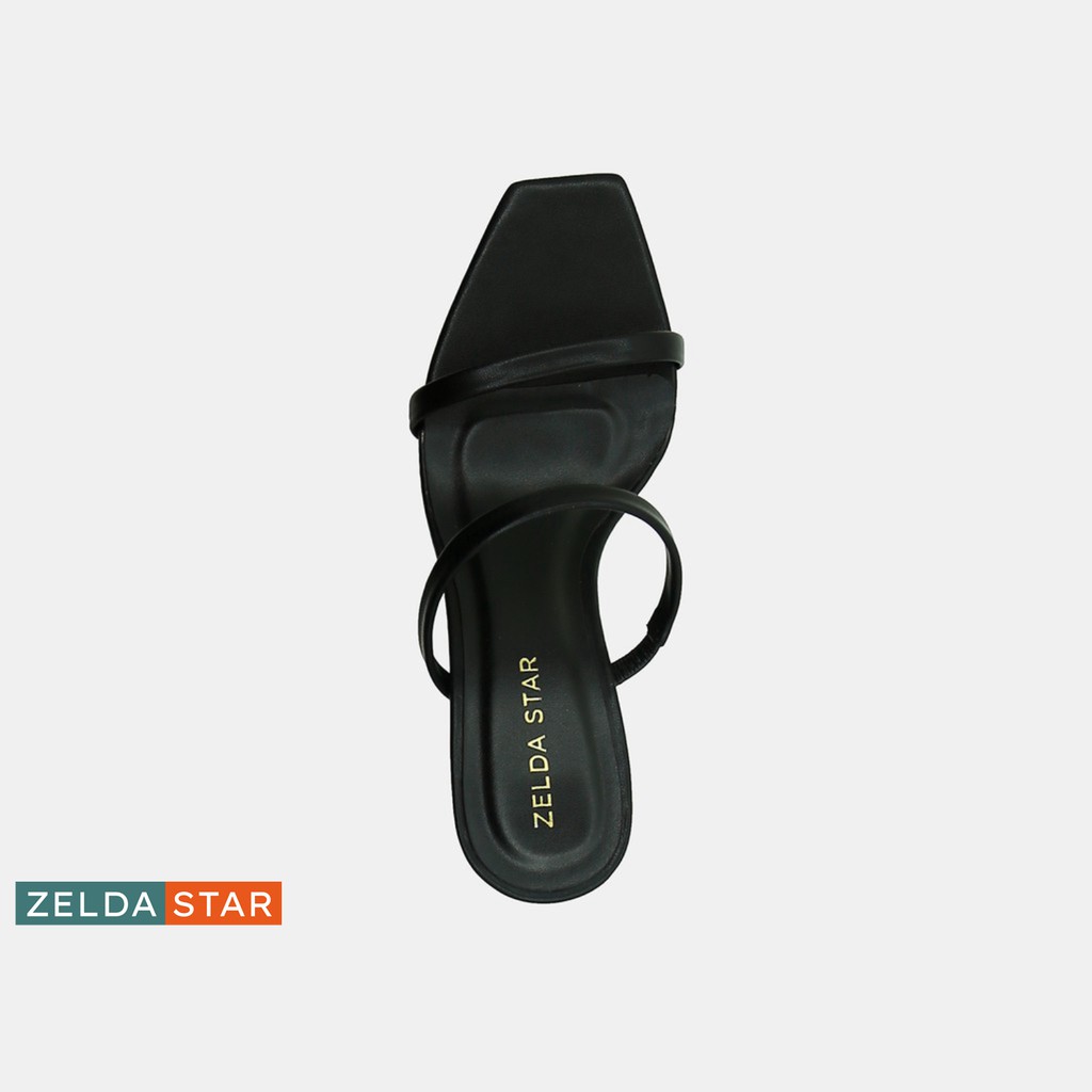 Guốc mũi vuông Zelda Star gót cao 6cm phối quai mảnh - GN0350121