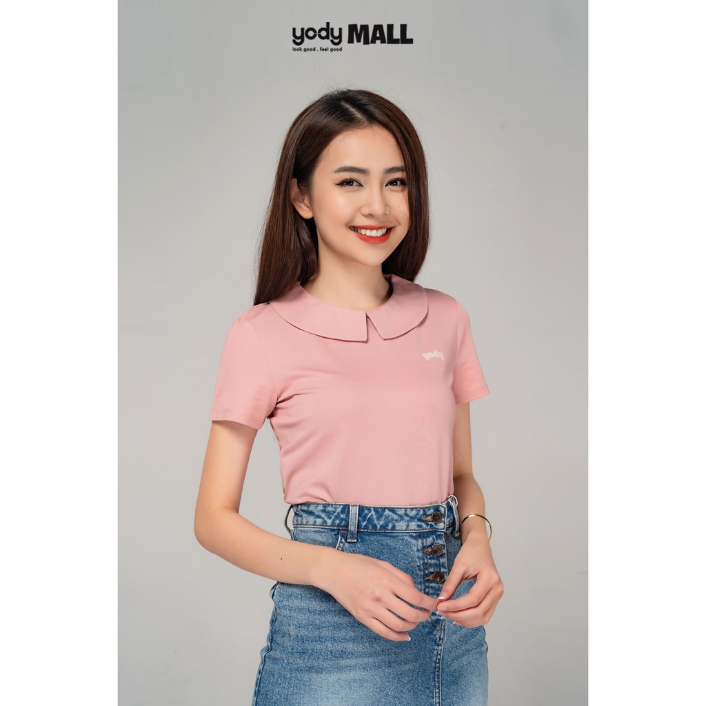 Áo phông polo nữ cổ sen YODY chính hãng chất vải cotton thấm hút tốt nhiều màu APN3688