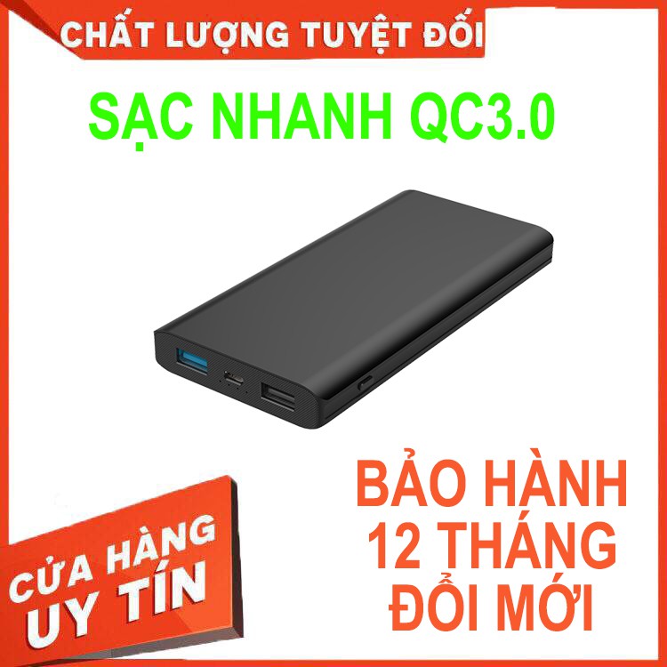 Pin dự phòng Devia 10.000mAh sạc nhanh QC3.0 vỏ nhôm đúc- hàng chính hãng