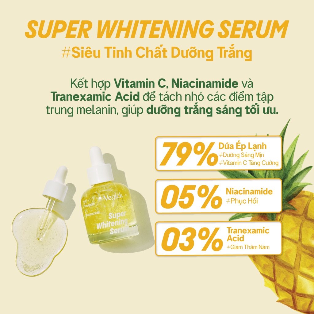 Tinh chất dưỡng da Vegick Super Serum
