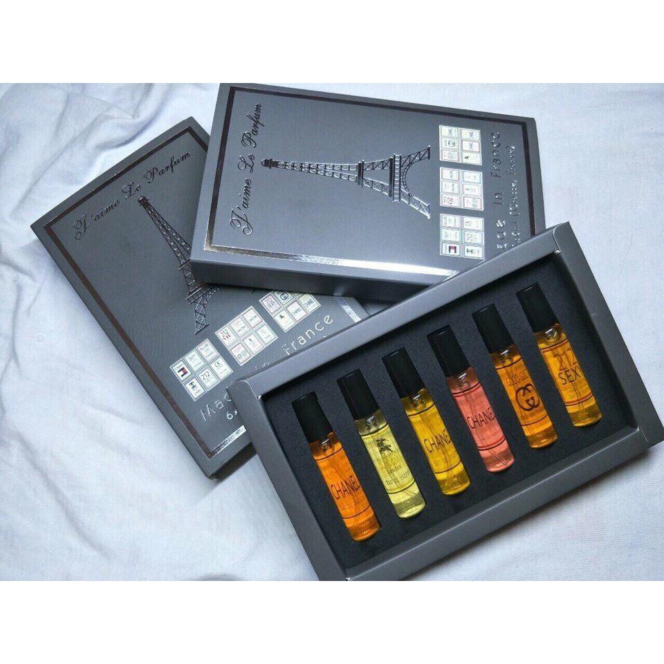 Bộ nước hoa Pháp mini 6 lọ siêu xinhnước hoa