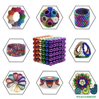 Bi nam châm tròn - Bucky ball 5mm (216 viên, 8 màu), Bi nam châm tròn - bucky ball 5mm 8 màu giúp tăng khả năng tư duy