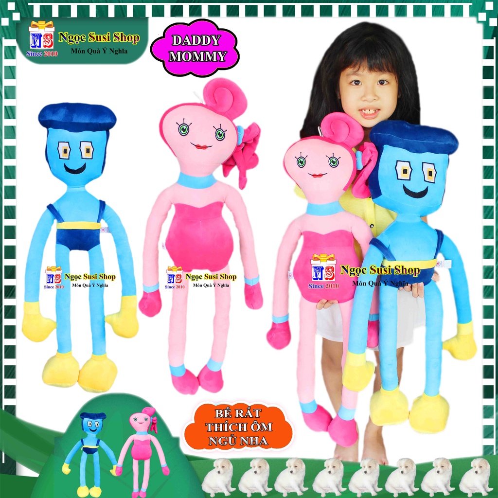 THÚ NHỒI BÔNG MOMMY LONG LEGS DADDY LONG LEGS SIÊU ĐÁNG YÊU - GẤU BÔNG MOMMY DADDY CHO BÉ