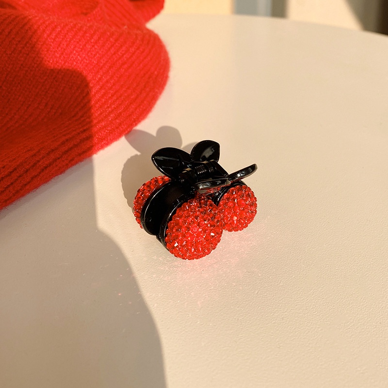 Phong cách hàn quốc rhinestone kẹp tóc ngọt ngào anh đào kẹp tóc thời trang phụ kiện tóc phụ nữ