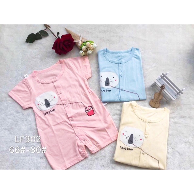 Bodysuit Cotton Hình Gấu Ngộ Nghĩnh | BigBuy360 - bigbuy360.vn
