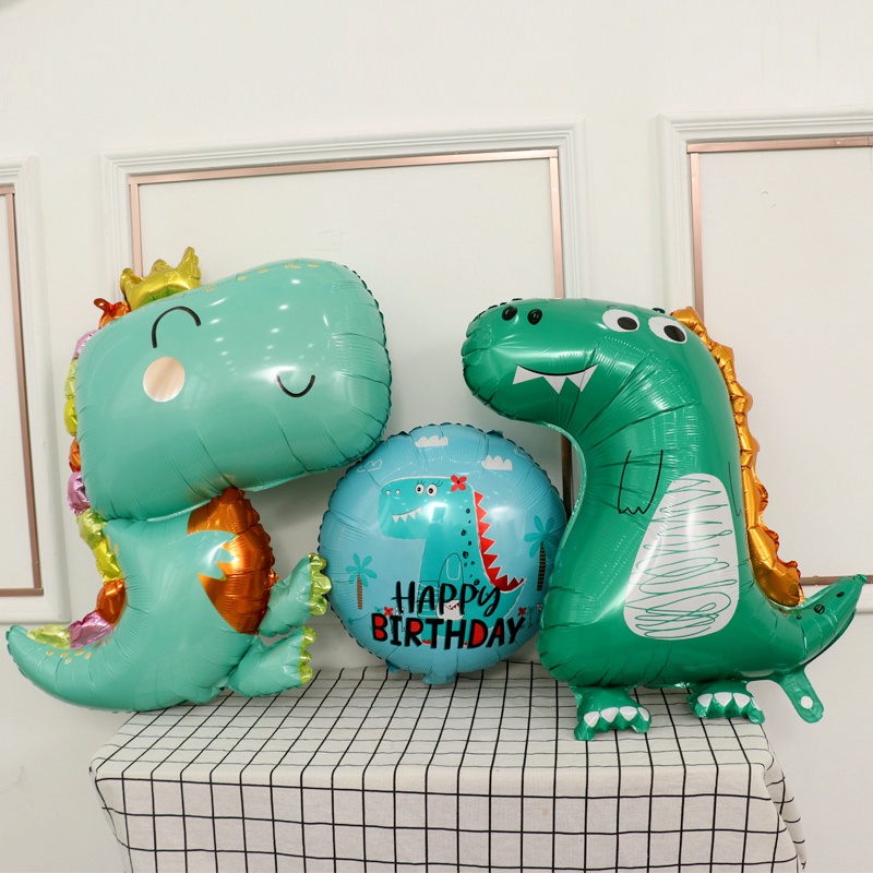 Bong Bóng Hình Khủng Long 3D Trang Trí Tiệc Sinh Nhật Cho Bé