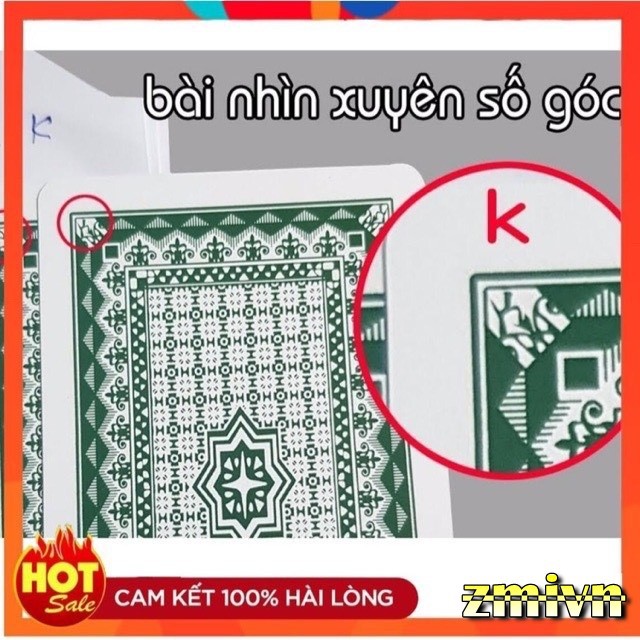 Bài ảo thuật nhìn xuyên số góc - Bài nhìn xuyên Double K NoBrand