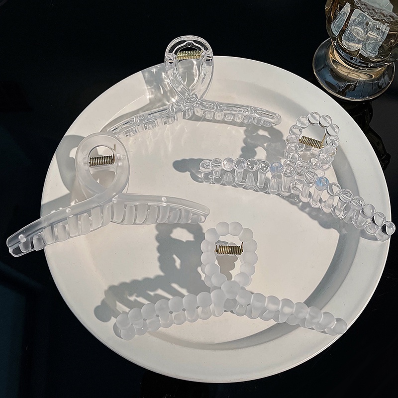 Kẹp Tóc Trong Suốt Nhiều Màu Phong Cách Hàn Quốc Cho Nữ