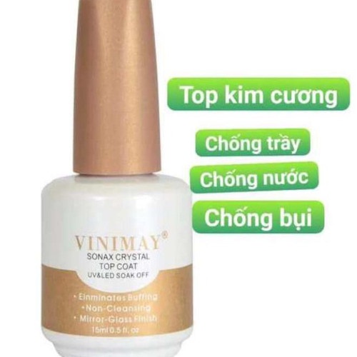 Top bóng kim cương Vinimay chính hãng - Top coat mới bền hơn 35 ngày