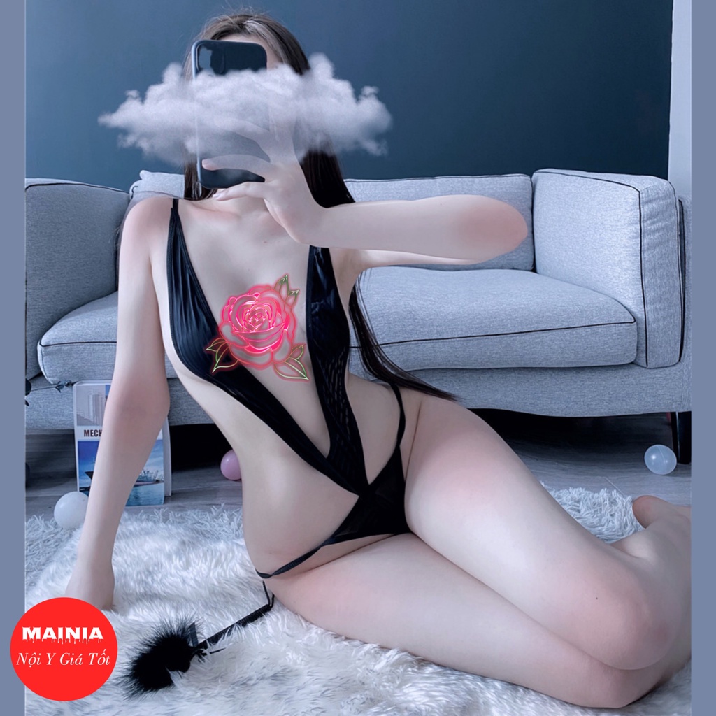 Bộ Đồ Ngủ Thun Su Lạnh Cột Dây Siêu Sexy Gợi Cảm Quyến Rũ Mainia Shop