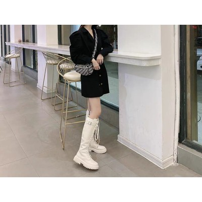 BOOTS ĐÙI DA BUỘC DÂY ĐẾ 4CM KÈM ĐAI | BigBuy360 - bigbuy360.vn
