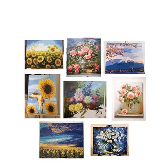 [CÓ KHUNG SẴN] Tranh số hoá Noel size 20x20 - Tranh tô màu theo số size nhỏ