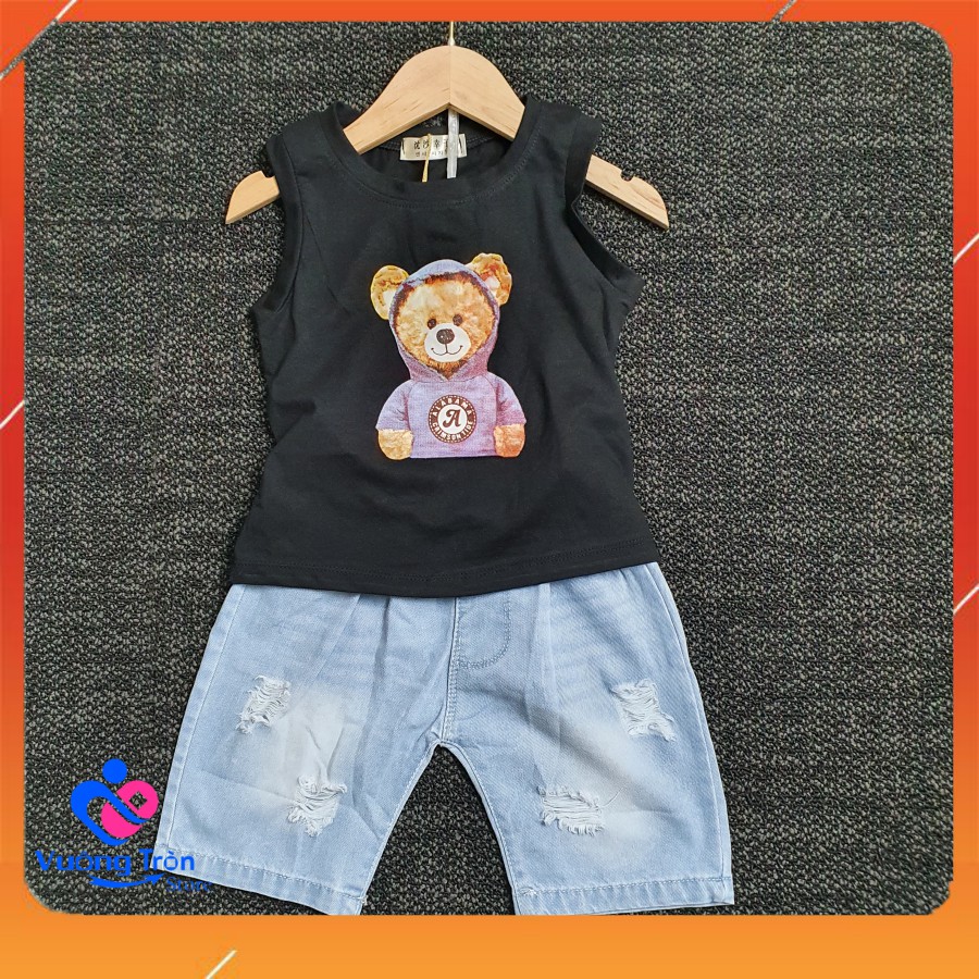 Bộ quần áo trẻ em hình con gấu- Bear- Ảnh thật