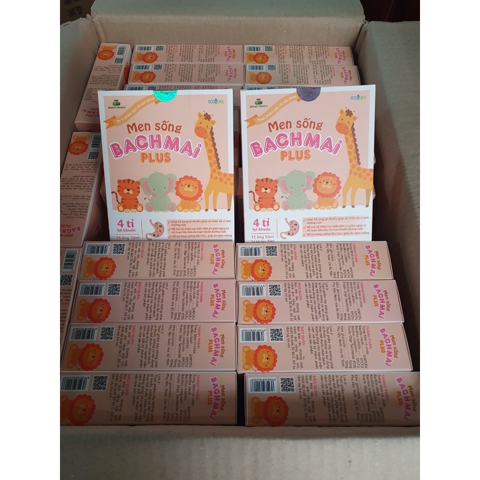 Men sống Bạch mai Plus - men tiêu hóa cho bé
