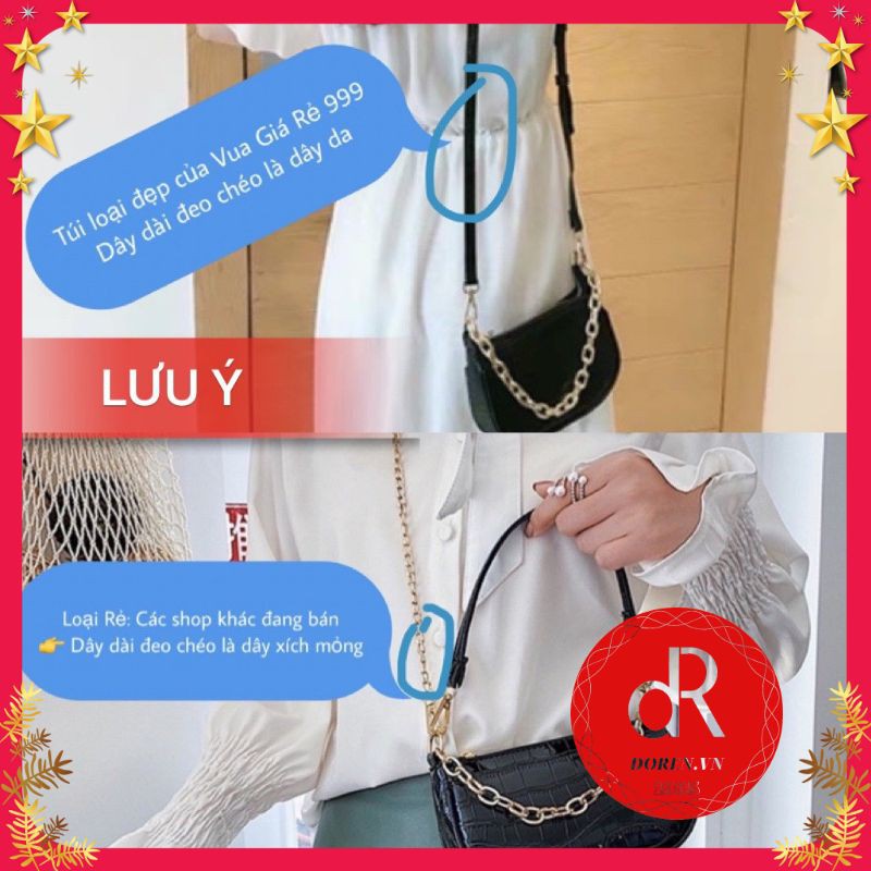 Túi xách nữ đeo chéo LISA đẹp giá rẻ công sở thời trang cao cấp DOREN TDC002 | BigBuy360 - bigbuy360.vn