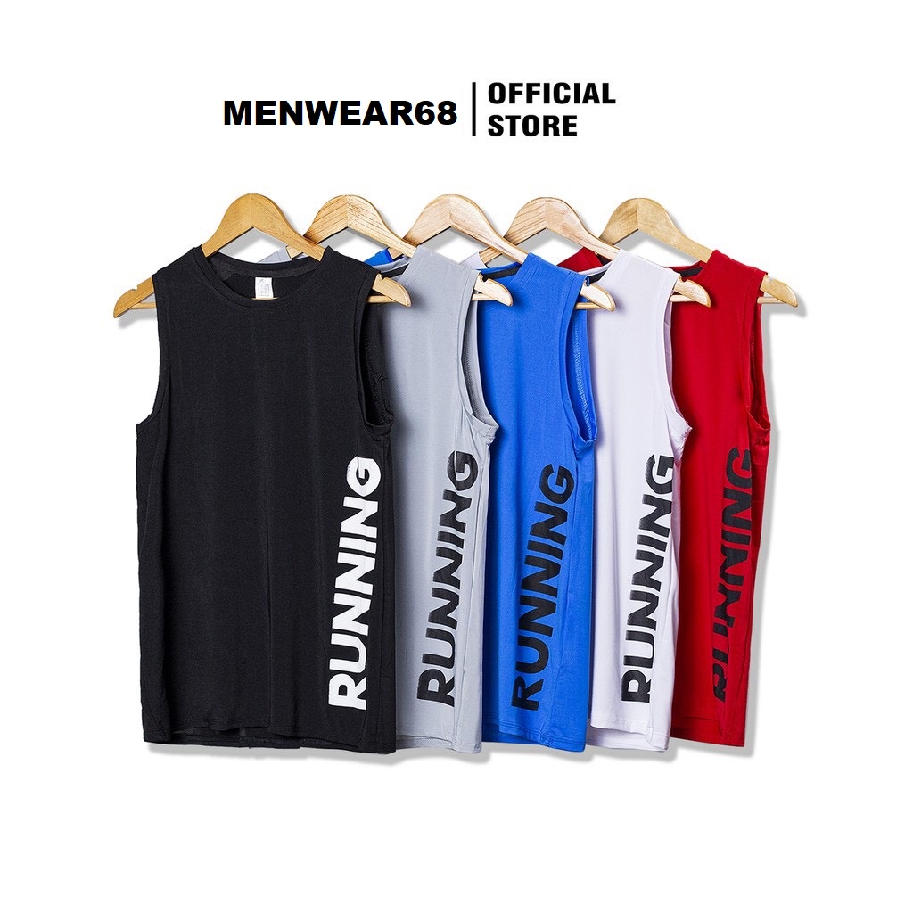 Áo ba lỗ thể thao nam Áo tanktop sát nách nam RUNNING 5 Màu