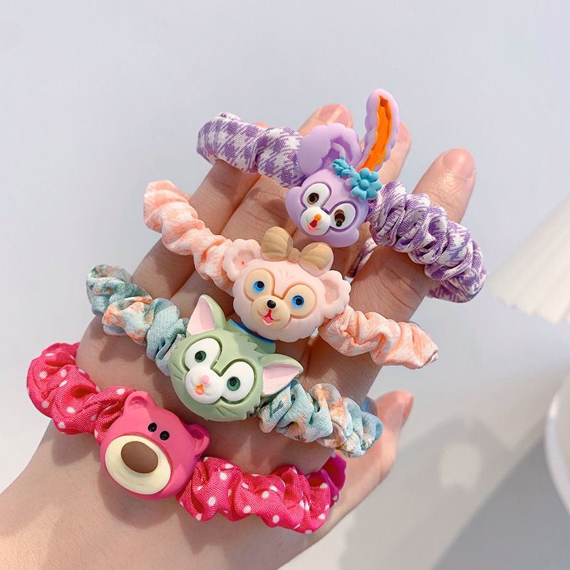 Dây Cột Tóc Họa Tiết Hoạt Hình Dễ Thương Cho Bé Gái