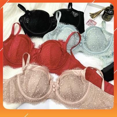 Set bộ đồ lót nữ Pinkk cao cấp áo có gọng cup ngang, chất liệu ren họa tiết hoa nhí, đệm mút mỏng. Mã B12985