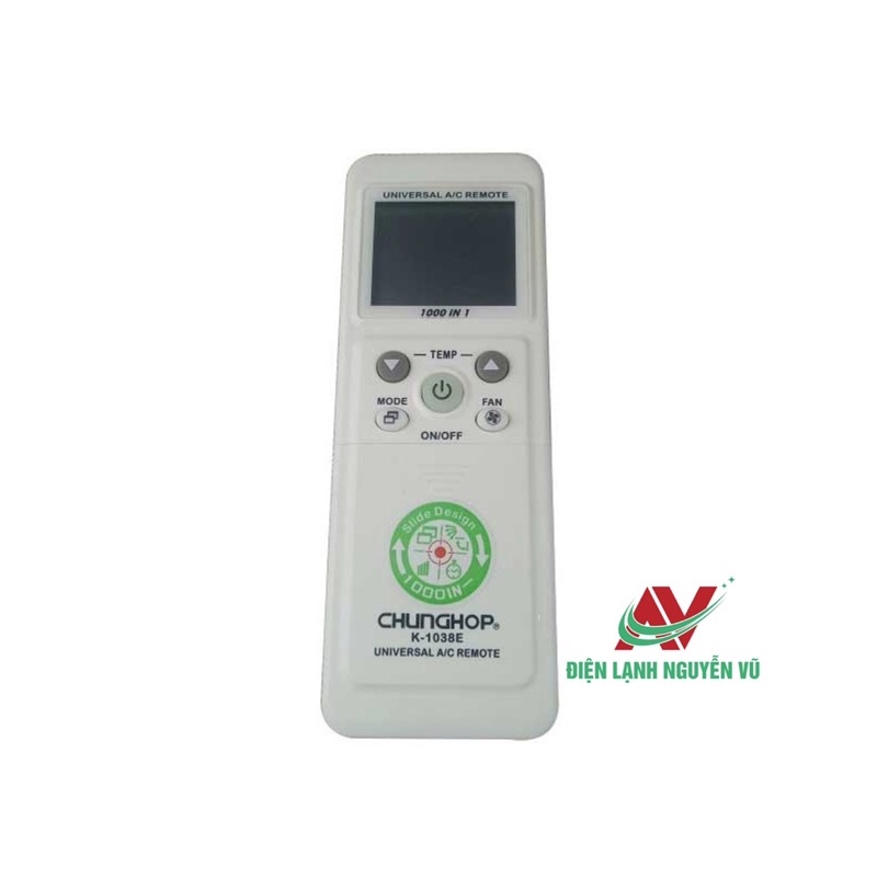 Điều khiển  máy lạnh đa năng Chunghop K - 1038E