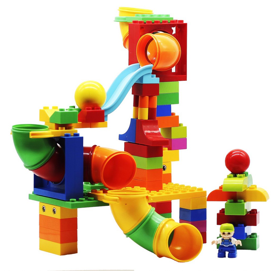 Lego Lắp Ghép Thông Minh Hình Máng Trượt Bóng Cho Bé Vinakids Toys