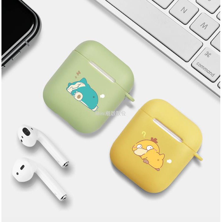 Ốp Bảo Vệ Hộp Đựng Tai Nghe Airpods 2 Silicon Có Khe Đựng Thẻ Xinh Xắn | BigBuy360 - bigbuy360.vn