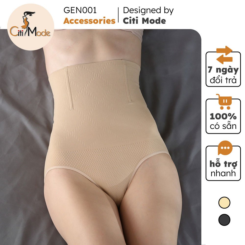 Quần gen bụng dáng dài CITI MODE định hình vòng 2 thon thả chất co giãn cao cấp