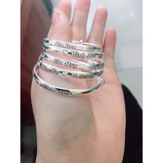 Vòng Bạc ta khắc tên cho bé 0 - 5 tuổi - HaLi Jewelry