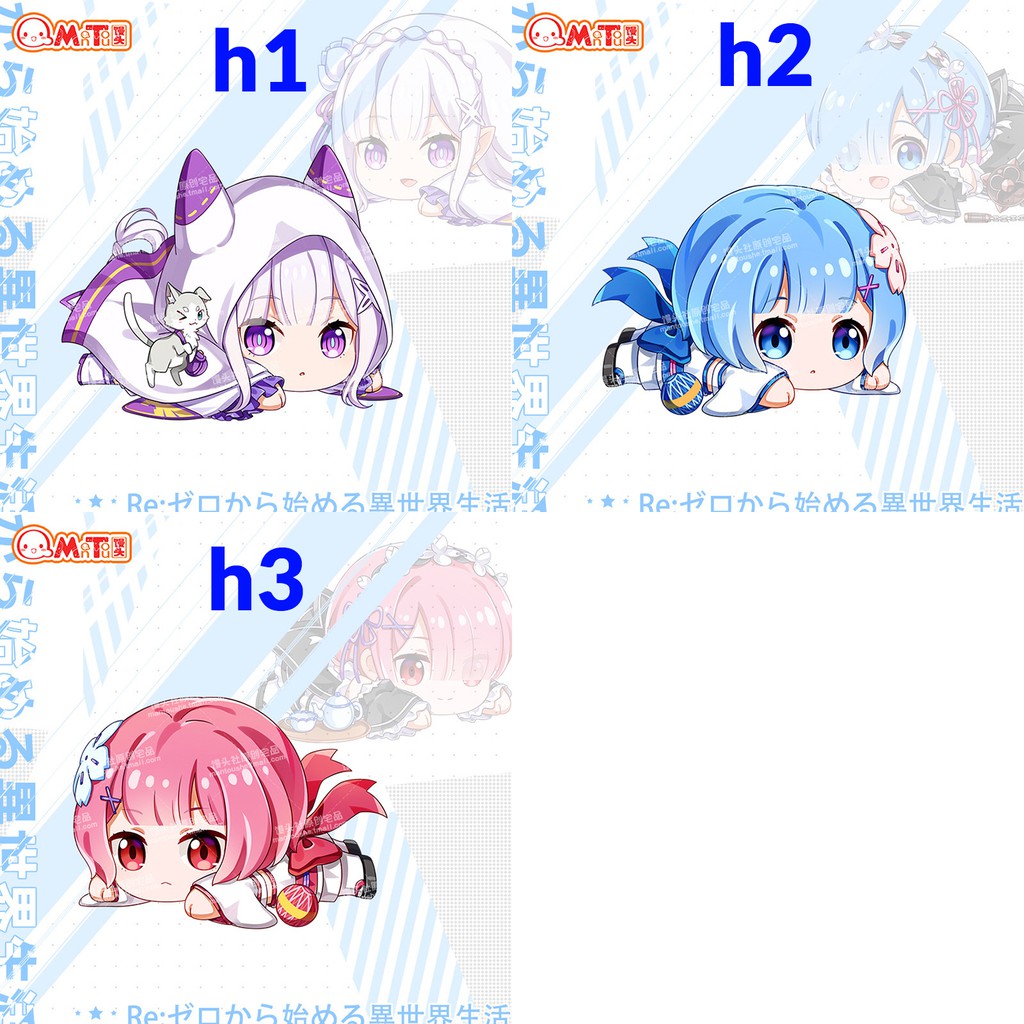 Gối ôm gối ngủ Anime Chibi - Re:Zero [AAM] [PGN44]