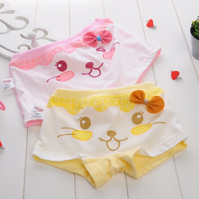 SET 2- QUẦN LÓT BÉ GÁI 100% COTTON SIÊU ĐẸP