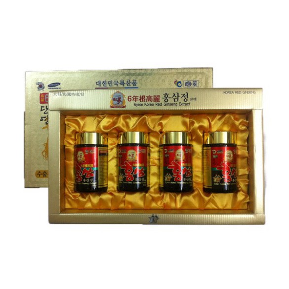 Cao hồng sâm hàn quốc hộp giấy 4 lọ * 250g