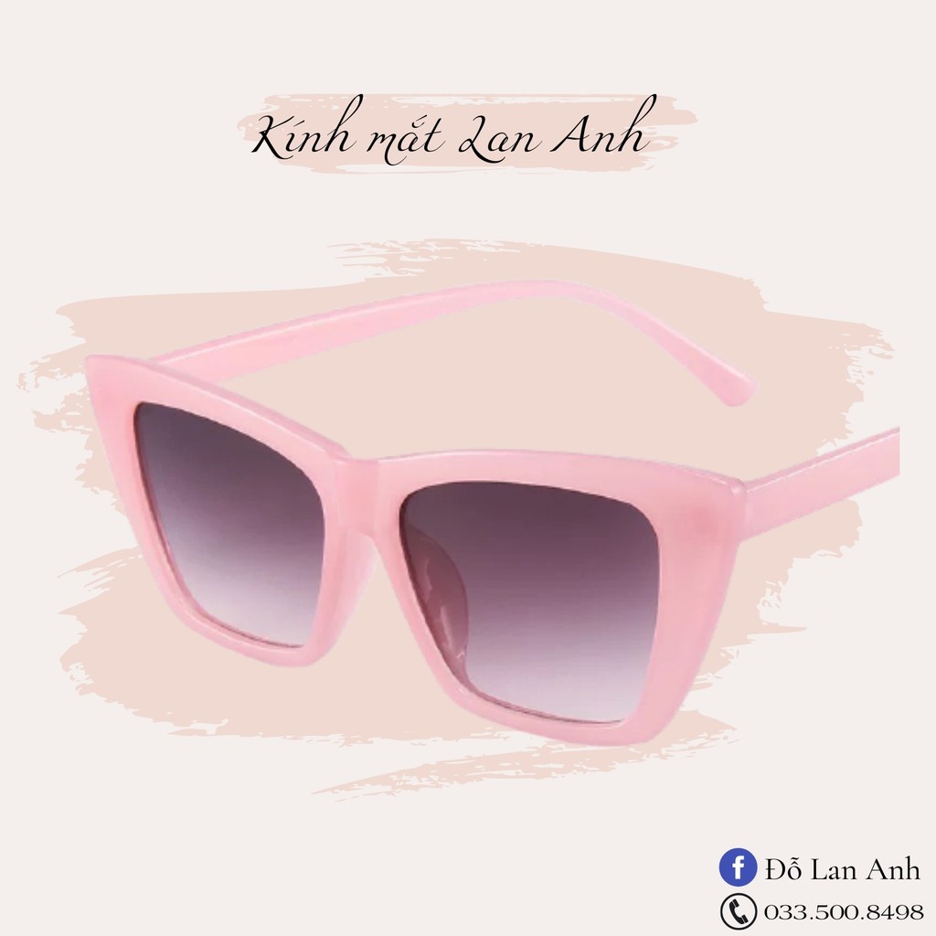 Kính Mát Nữ Mắt Mèo, Bản To Phong Cách Retro, 9 Màu Thời Thượng - LAM005