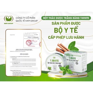 Bột trắng răng T White - Mẫu mới x2 Canxi