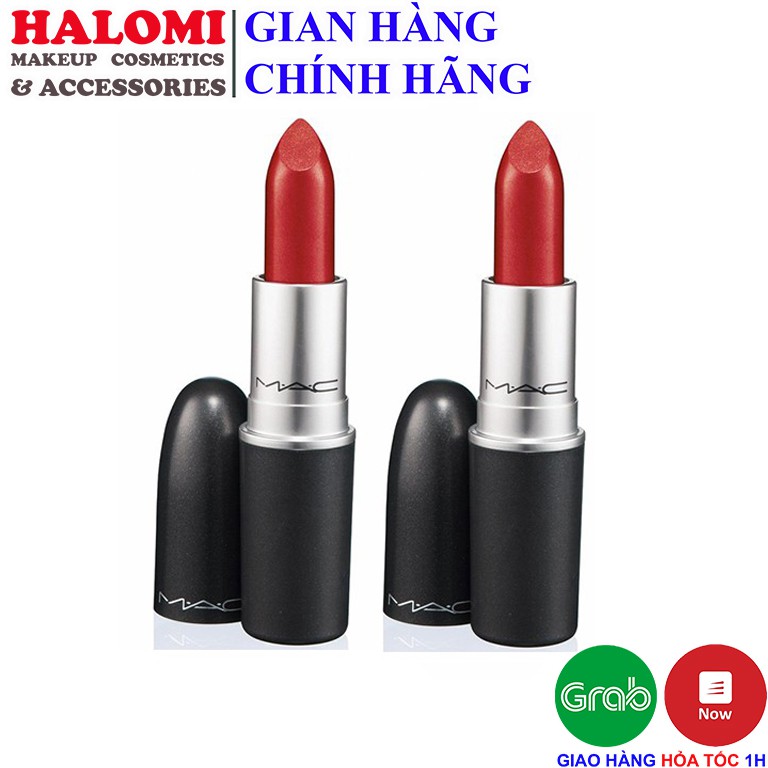 Son Mac RUBY WOO tone đỏ chất son Retro Matte cuốn hút chính hãng HALOMI Fullbox