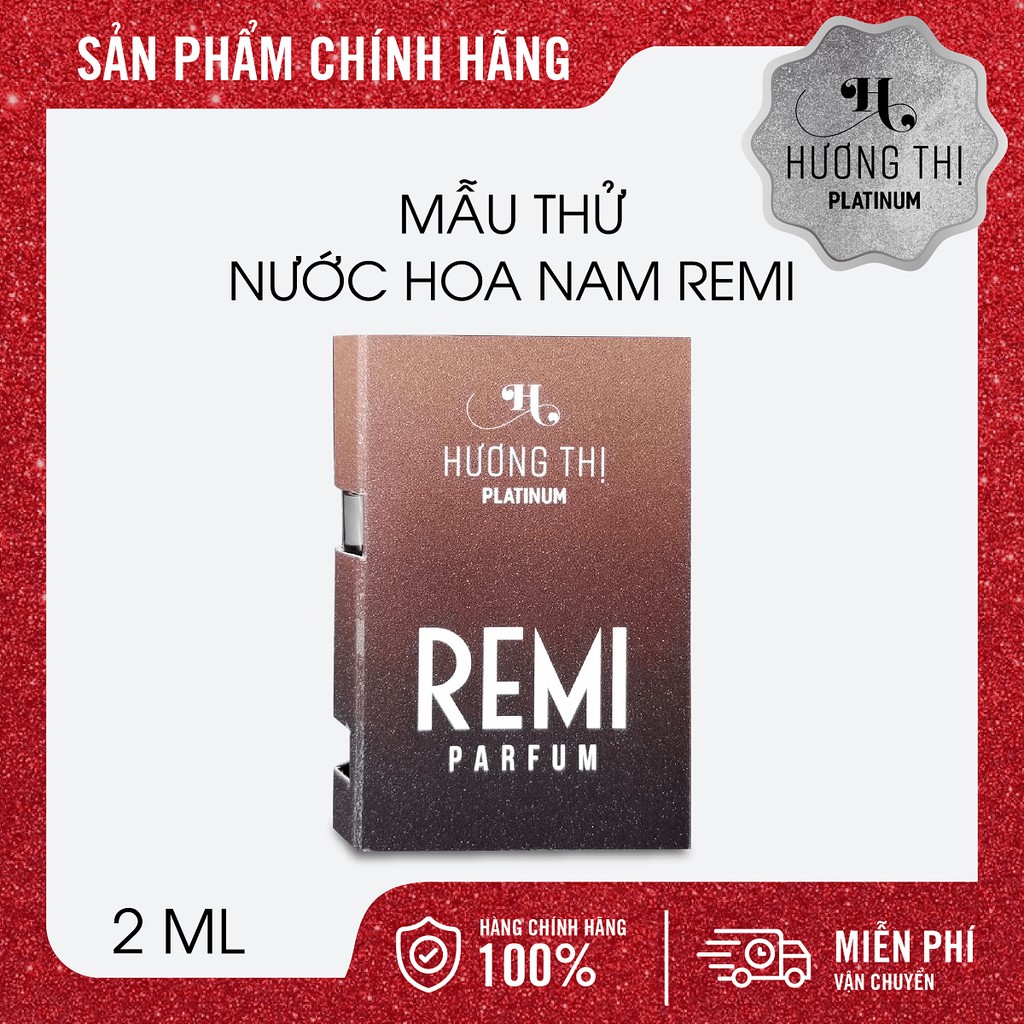 Mẫu Thử Nước Hoa Nam Remi Hương Thị Phong Cách Cá Tính Cho Phái Mạnh  2 ml