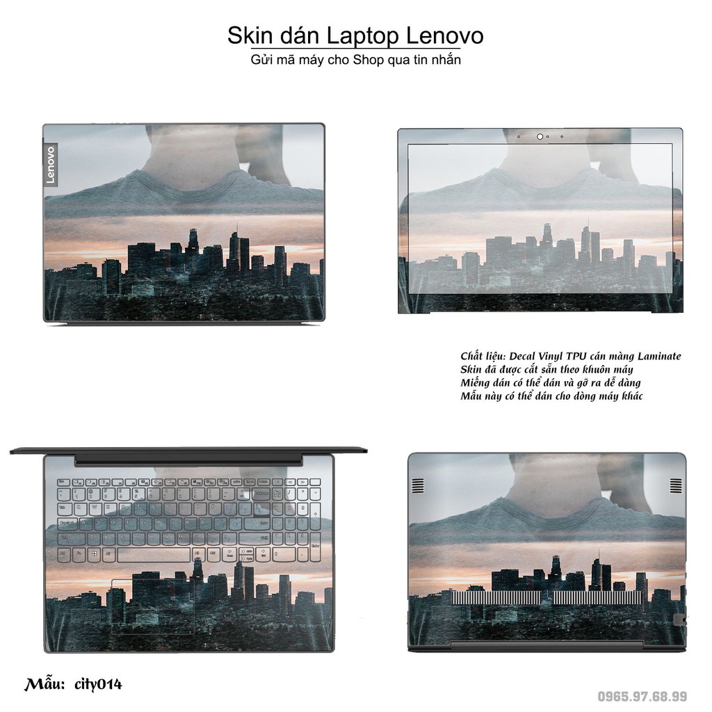 Skin dán Laptop Lenovo in hình thành phố _nhiều mẫu 3 (inbox mã máy cho Shop)