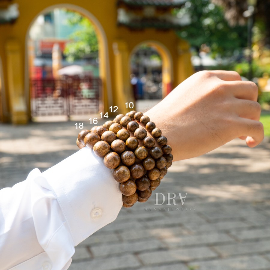 🍀🍀🍀 Vòng Tay Trầm Hương Tốc Tự Nhiên Hạt Tròn  (10 - 18mm) Nam Nữ | BigBuy360 - bigbuy360.vn