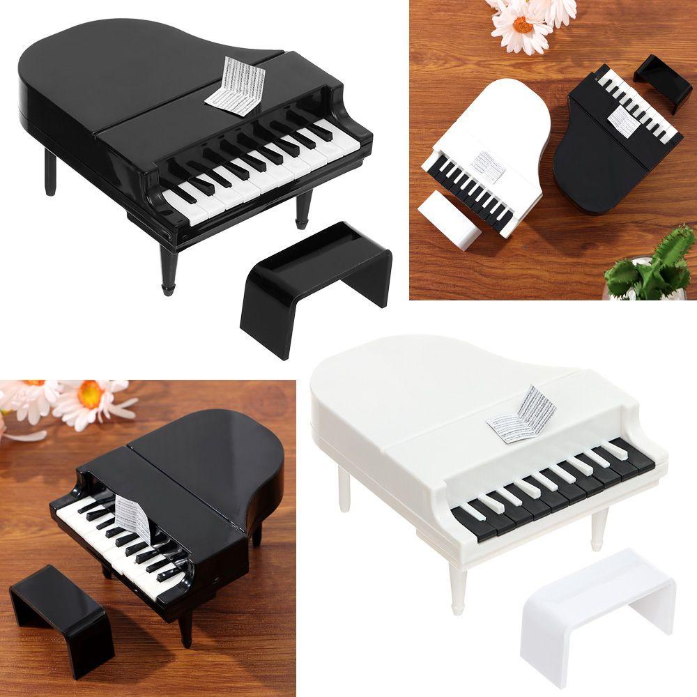 Mô Hình Đàn Piano Trắng Đen Trang Trí Nhà Búp Bê