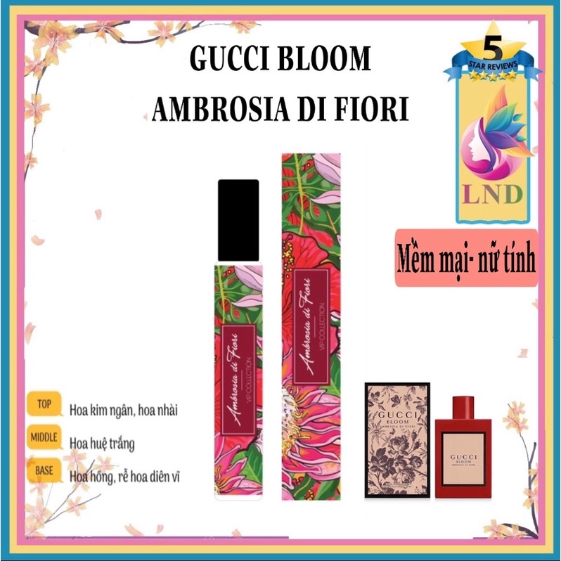 Tinh dầu nước hoa nữ cao cấp Gucci Bloom Ambrosia Di Fiori LND