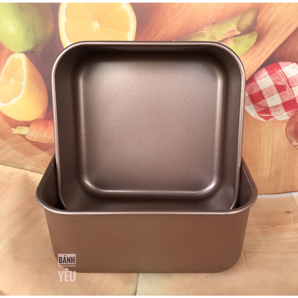 Khuôn Vuông Đúc Chống Dính Màu Vàng Cao Cấp