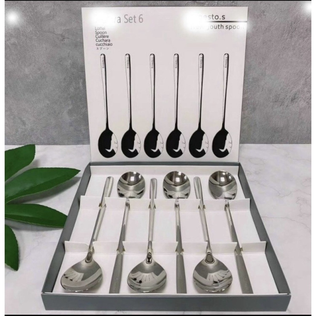 Set 6 THÌA INOX 304 CAO CẤP BỀN ĐẸP TIỆN LỢI