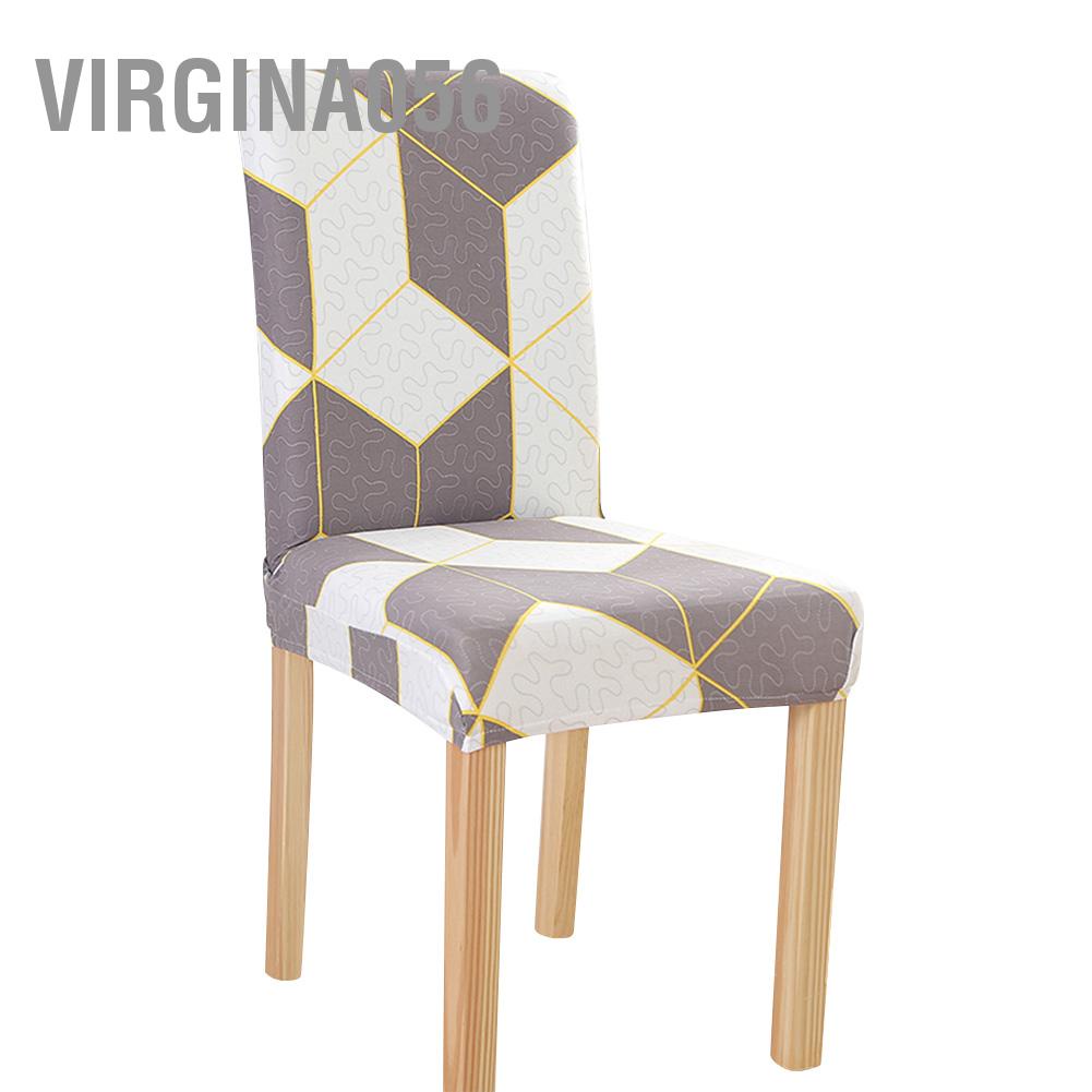 Virgina056 Removable Washable Dining Chair Protector Cover Seat Slipcover for Hotel Room