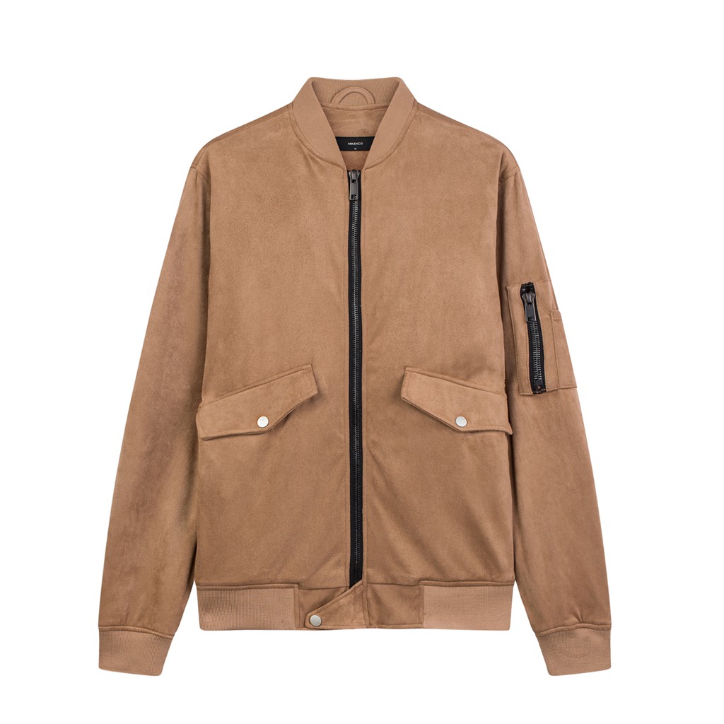 Áo khoác da MIKENCO Suede Bomber Jacket