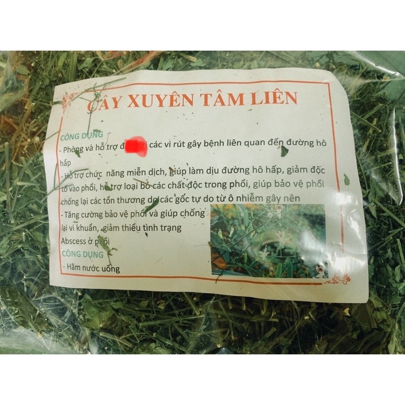 Xuyên tâm liên khô túi 1kg