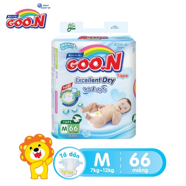 Combo 50 bỉm dán Goon slim size M ( hàng trần)