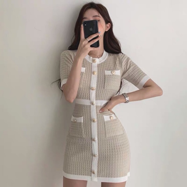 [ODER] (sẵn đen s) Váy len body ullzzang (có ảnh thật)