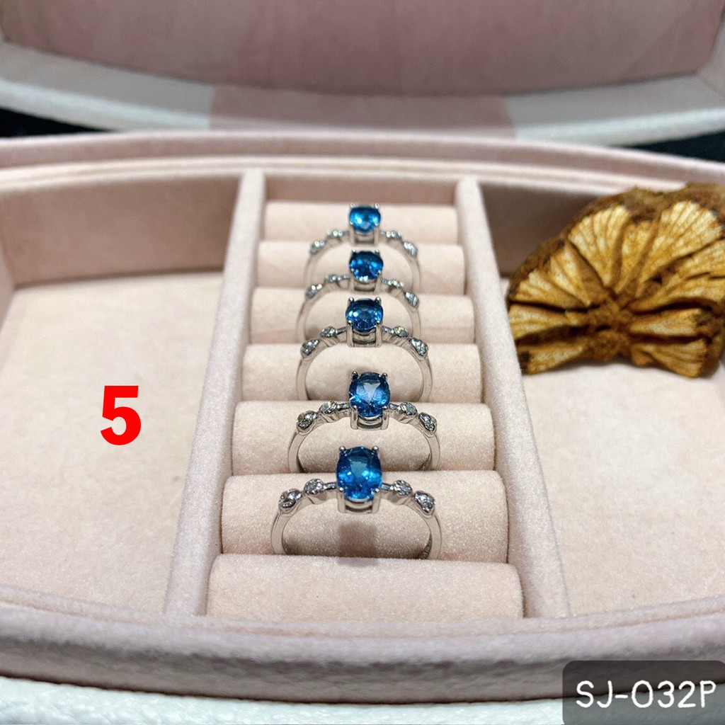 Nhẫn B ạc Đá Topaz Nhiều Mẫu Đẹp Lung Linh