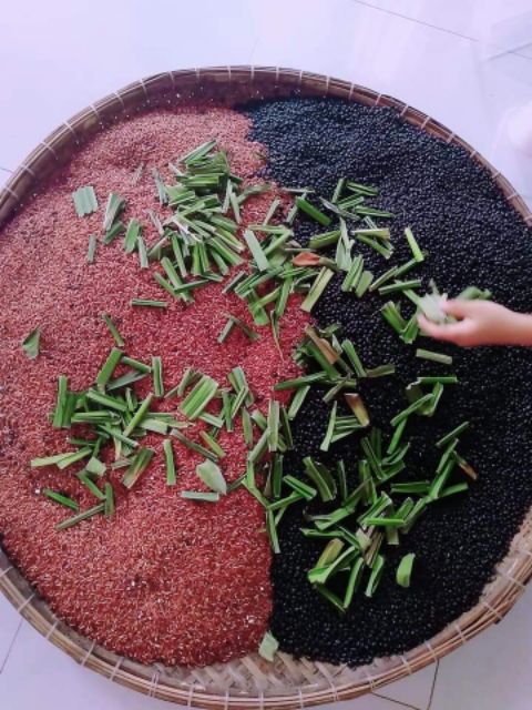 500g Trà đậu đen gạo lứt lá nếp thơm